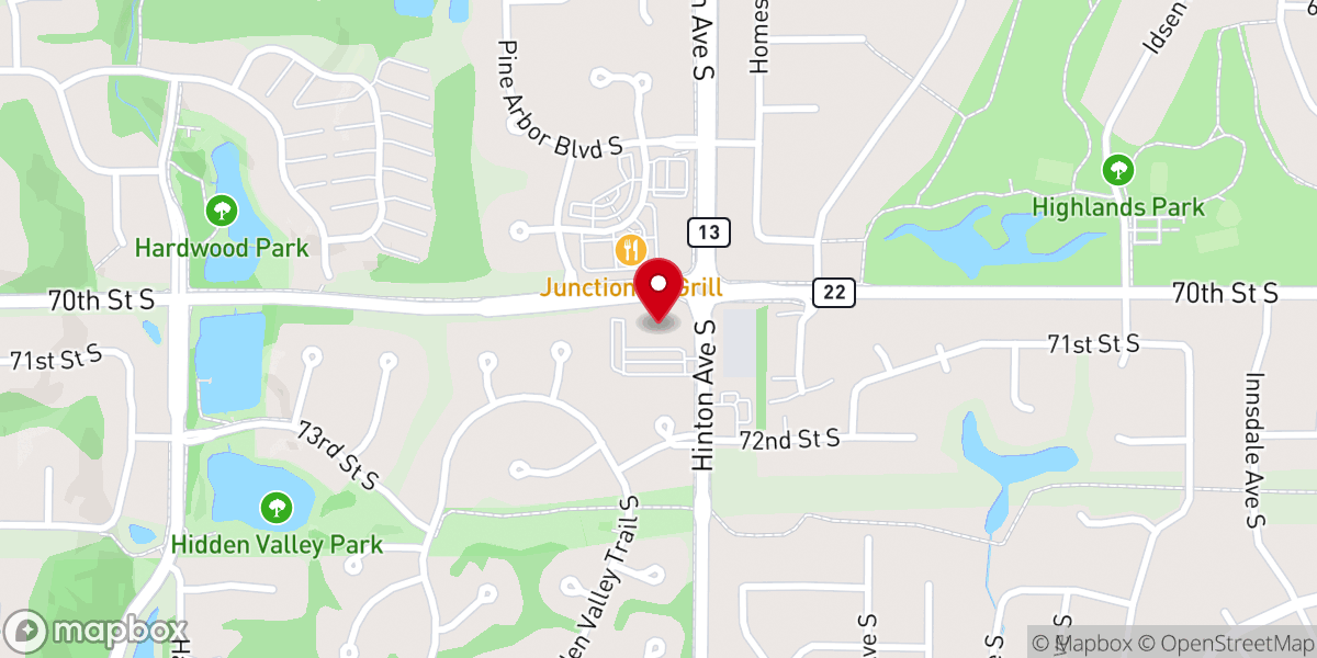 Map showing location of St Luke Lutheran Church
