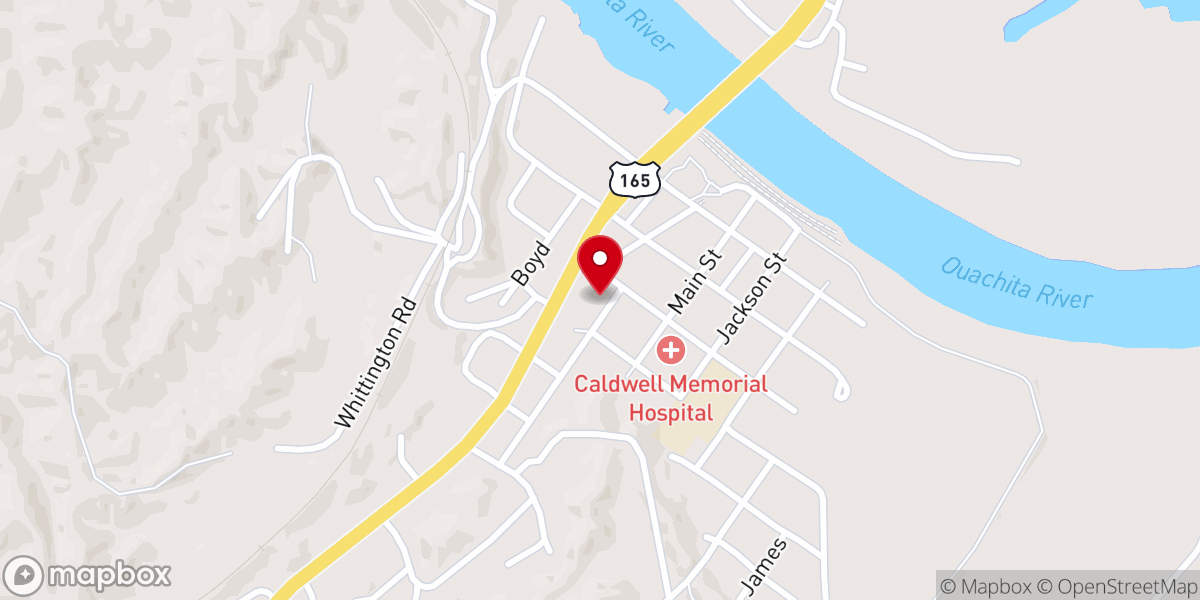 Map showing location of Columbia Methodist Church