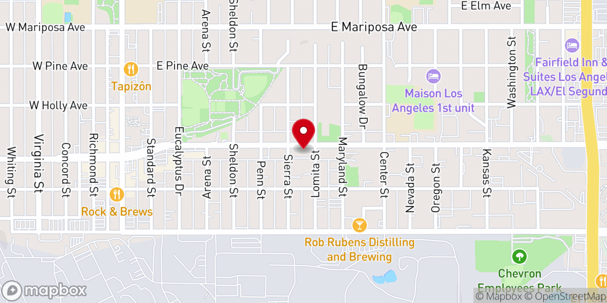 Map showing location of Saint Anthonys Catholic Church