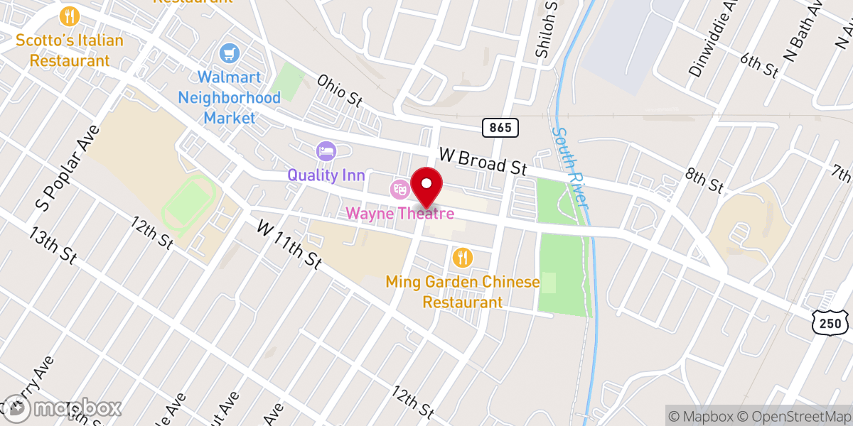 Map showing location of Church Springdale Mennonite