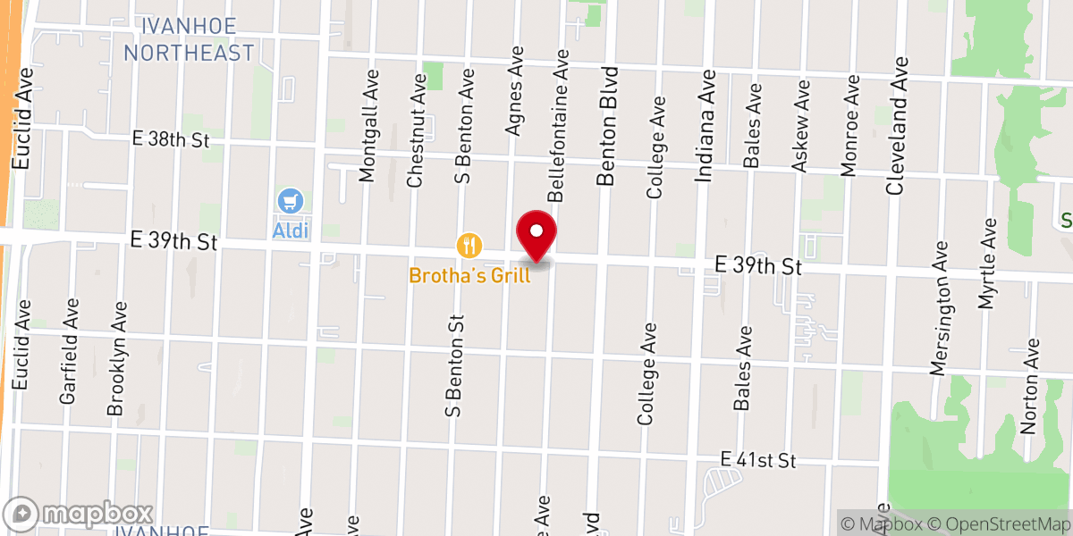 Map showing location of Grace Temple Pentecostal Church