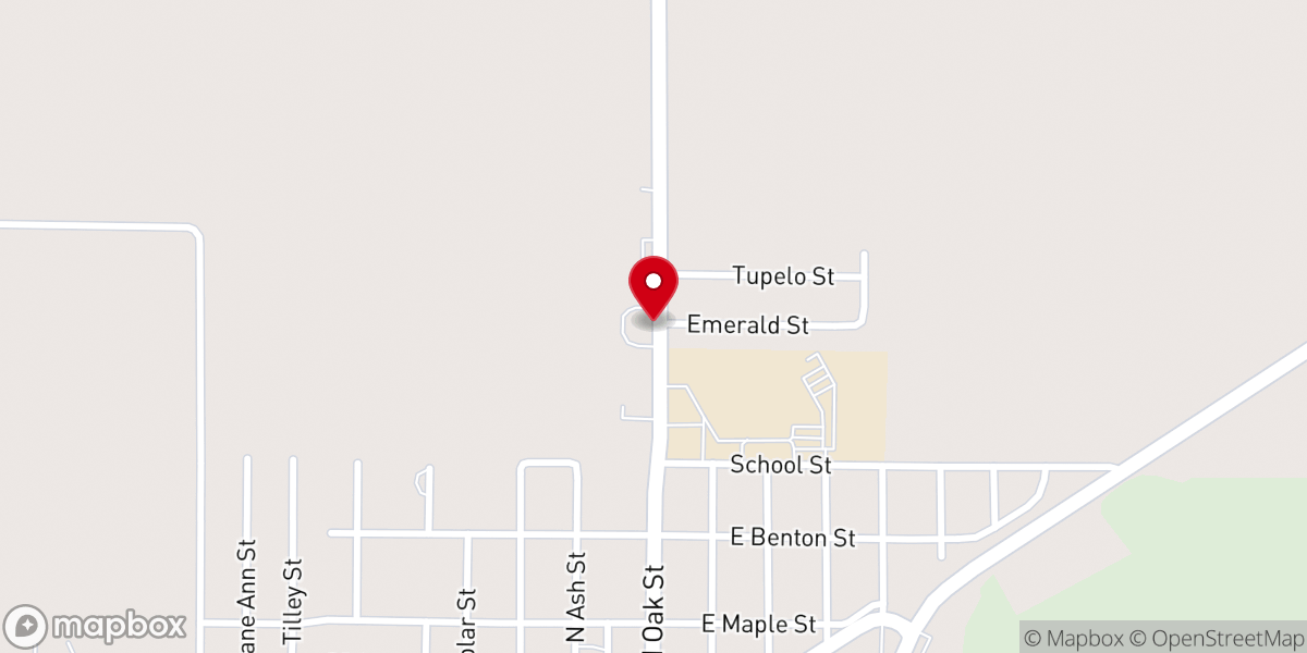 Map showing location of St. Joseph Catholic Church