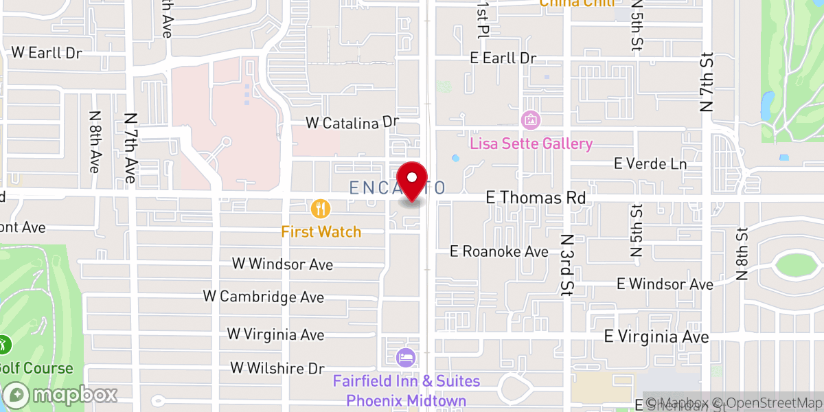 Map showing location of Valley Church