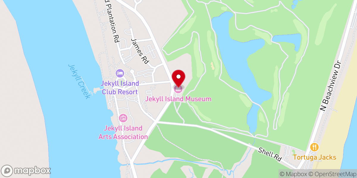 Map showing location of Mosaic, Jekyll Island Museum