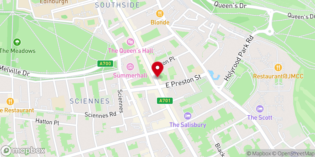 Map showing location of The Abbey