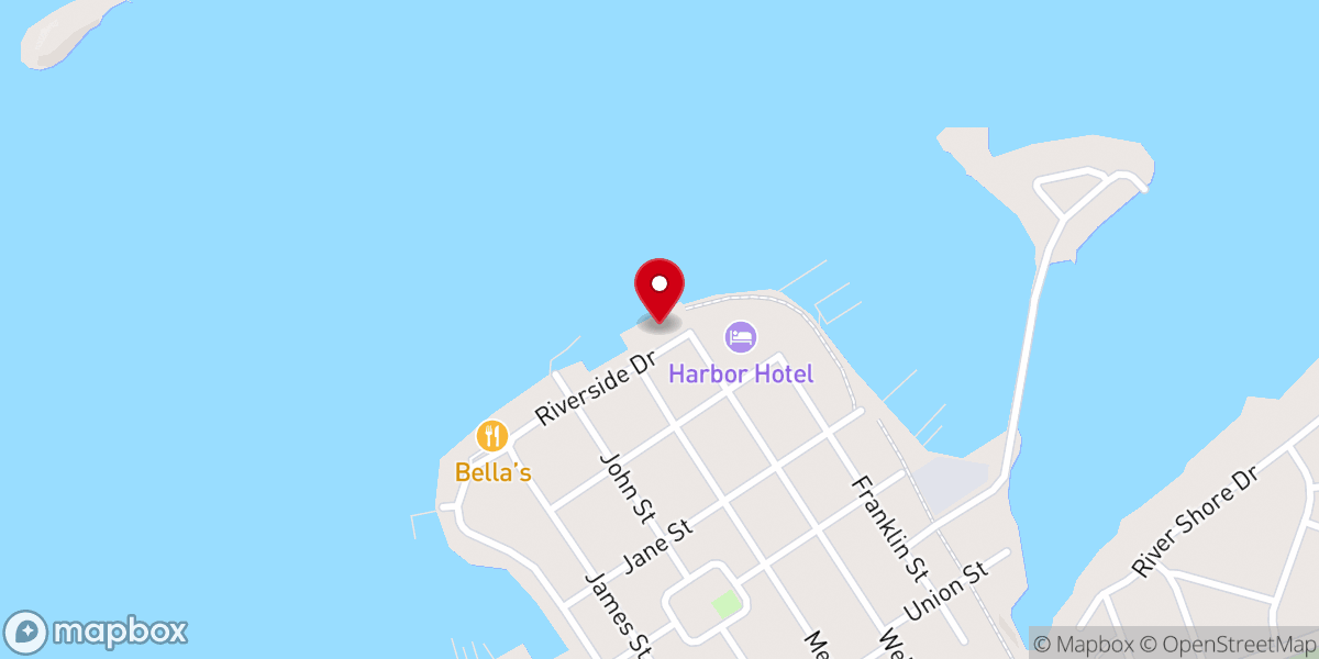 Map showing location of Frink Park