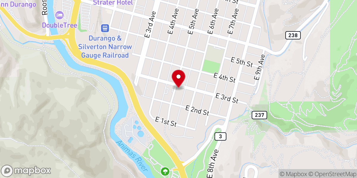 Map showing location of Sacred Heart Catholic Church