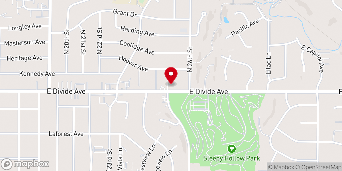 Map showing location of Saint Paul Lutheran Church