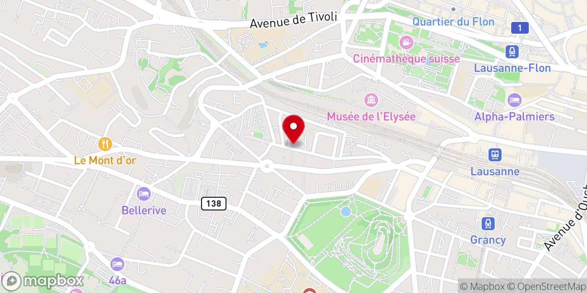 Map showing location of Lausanne Free Church