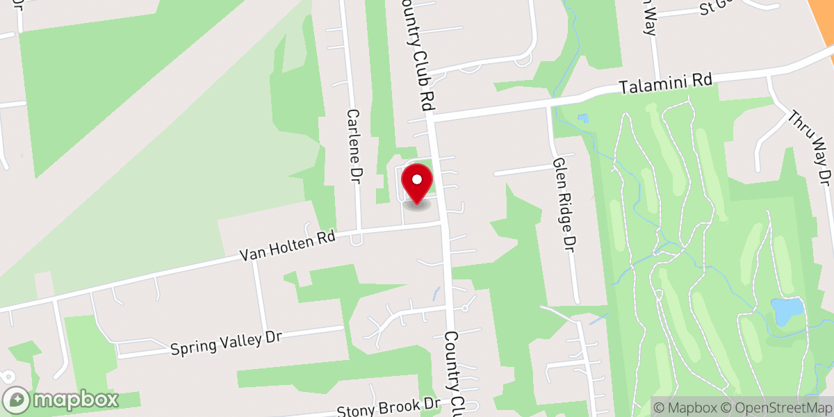 Map showing location of Bridgewater United Methodist Church
