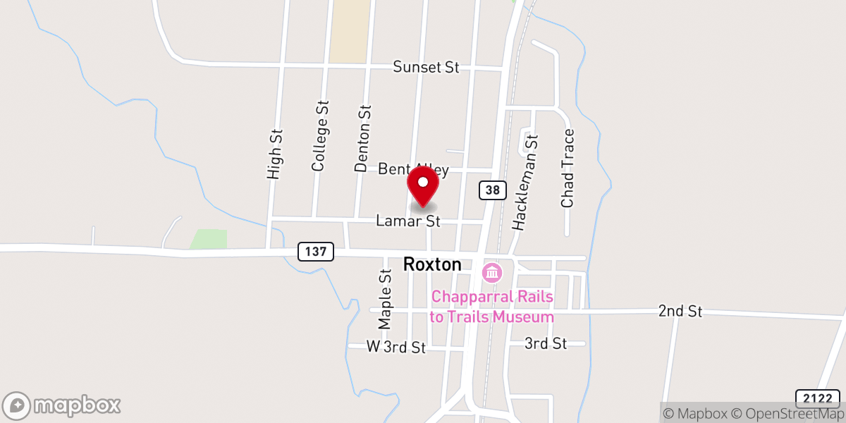 Map showing location of First Baptist Church Parsonage