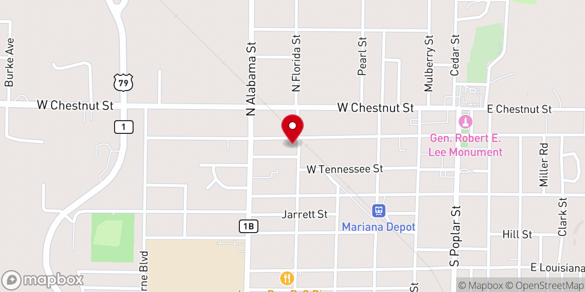 Map showing location of Saint Luke African Methodist Episcopal Church