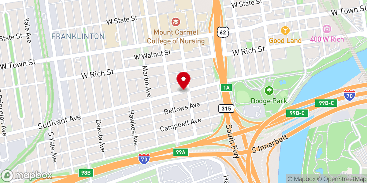 Map showing location of Pentecostal Sons of God Church