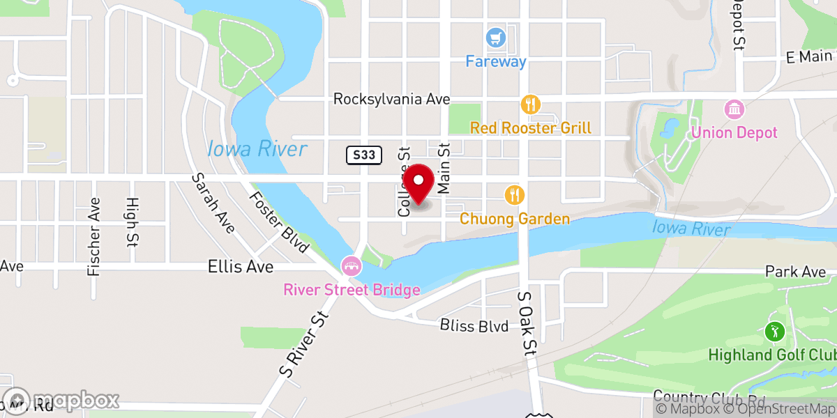 Map showing location of The River'S Edge