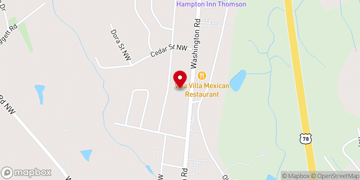 Map showing location of Washington Heights Baptist Church