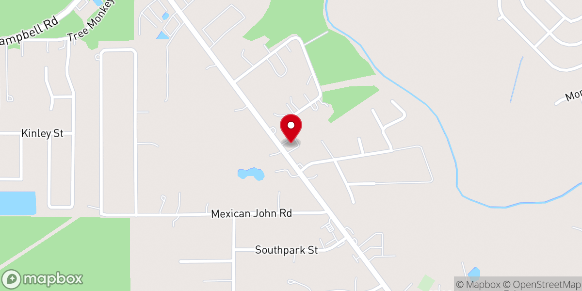 Map showing location of New Caney Church of Christ