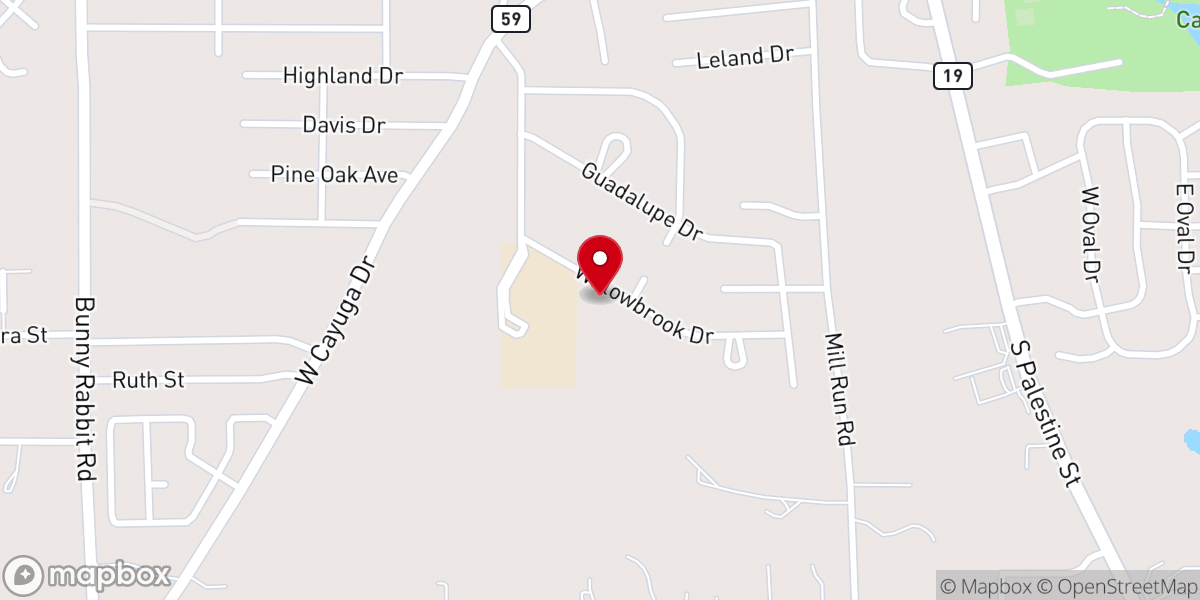 Map showing location of St. Matthias Episcopal Church