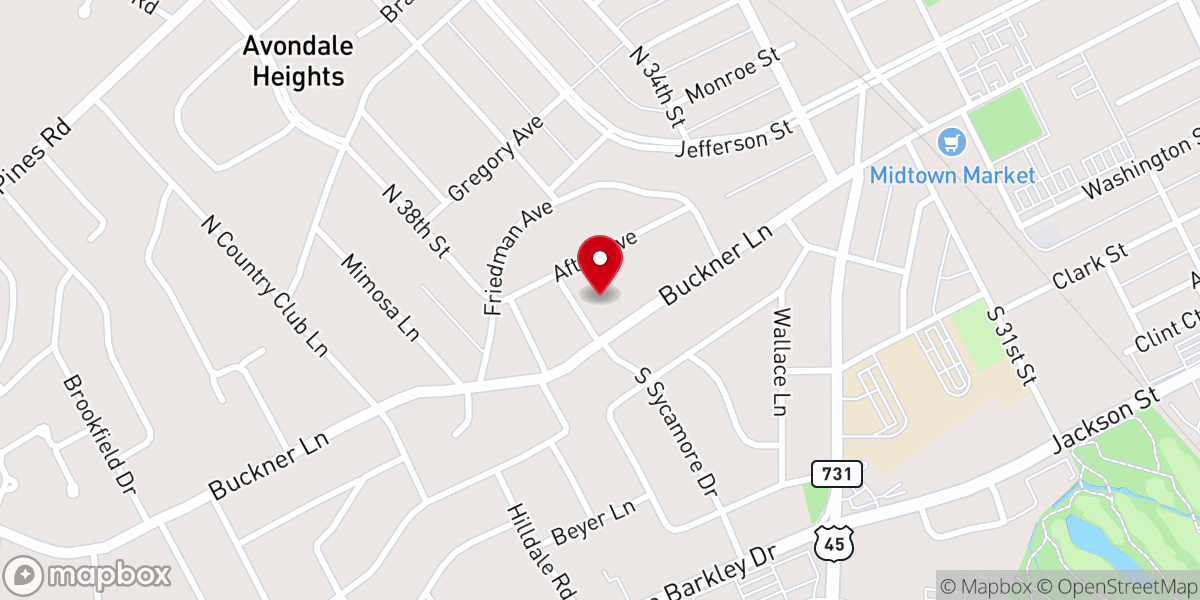 Map showing location of Paducah Immanuel Baptist Church