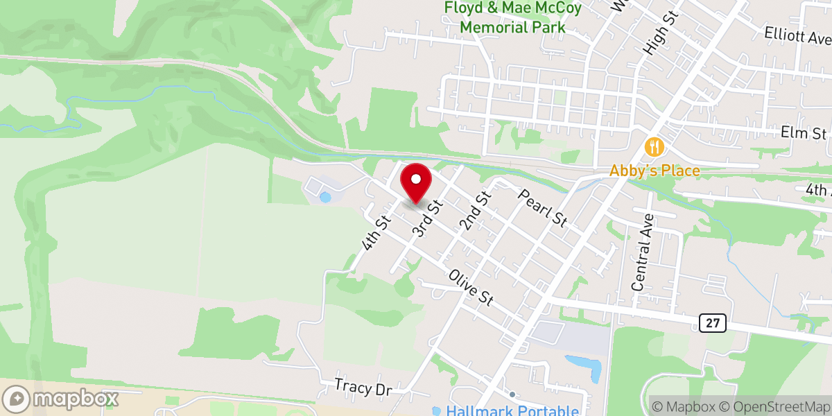 Map showing location of Holiness Mission