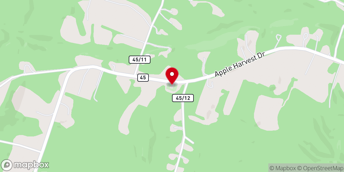 Map showing location of Mount Carmel Bible Church