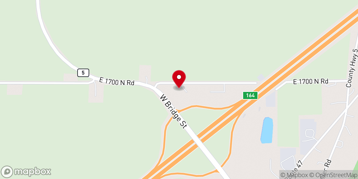 Map showing location of Open Hearts Foursquare Church