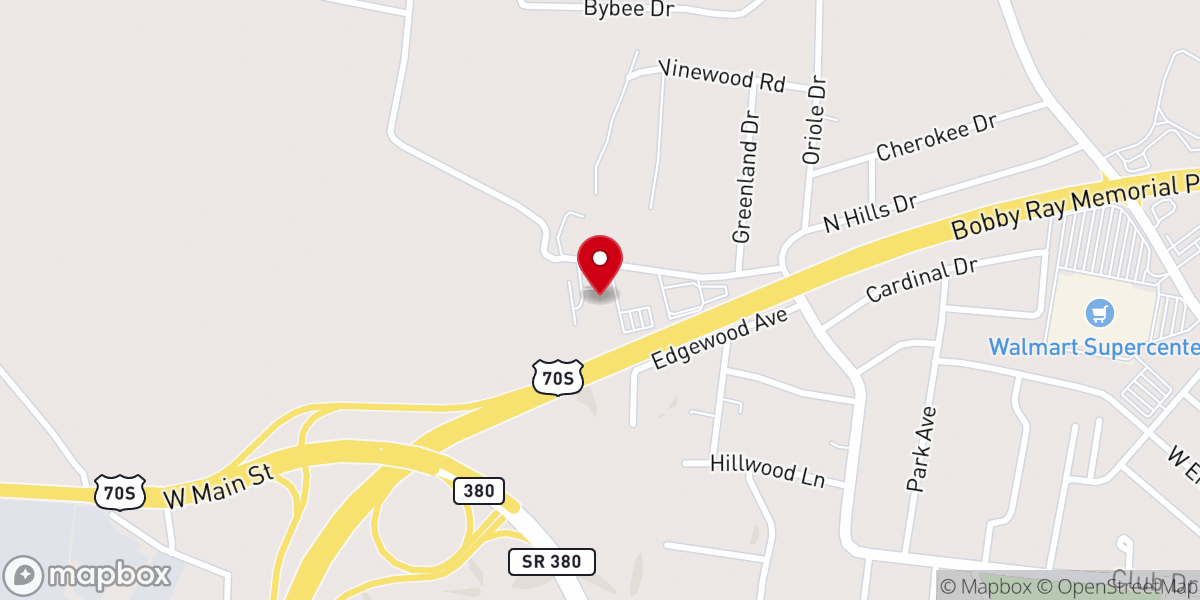 Map showing location of Christ Community Church