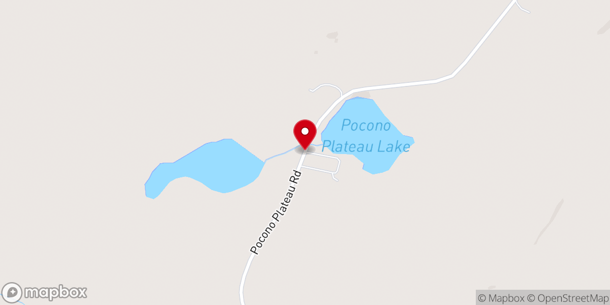 Map showing location of Pocono Plateau Camp & Retreat