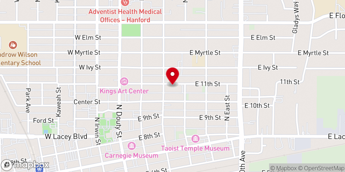 Map showing location of Koinonia Christian Fellowship Church