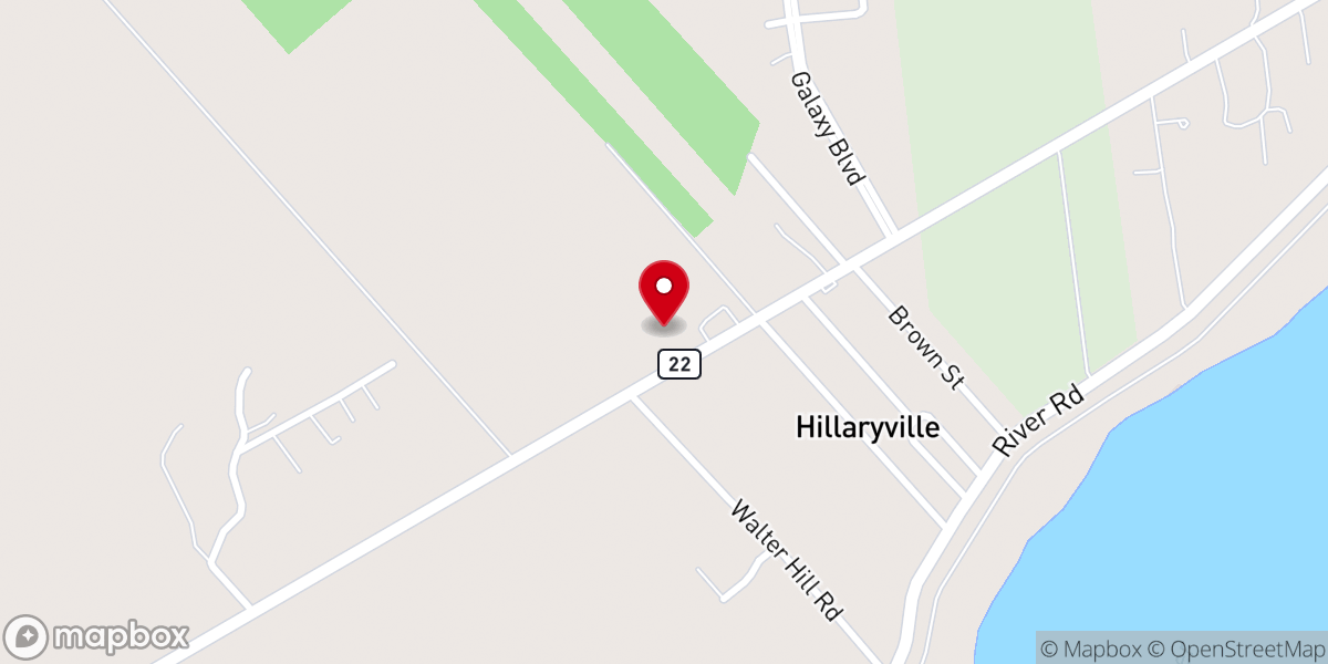 Map showing location of Hopeful Triumph Baptist Church