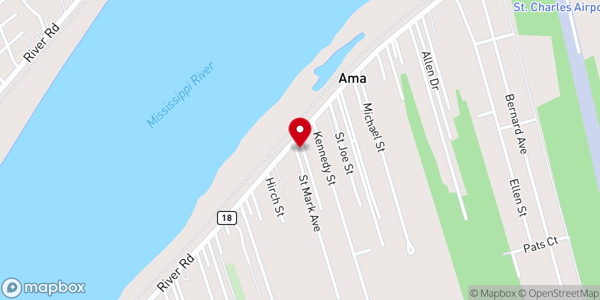 Map showing location of Saint Mark Catholic Church