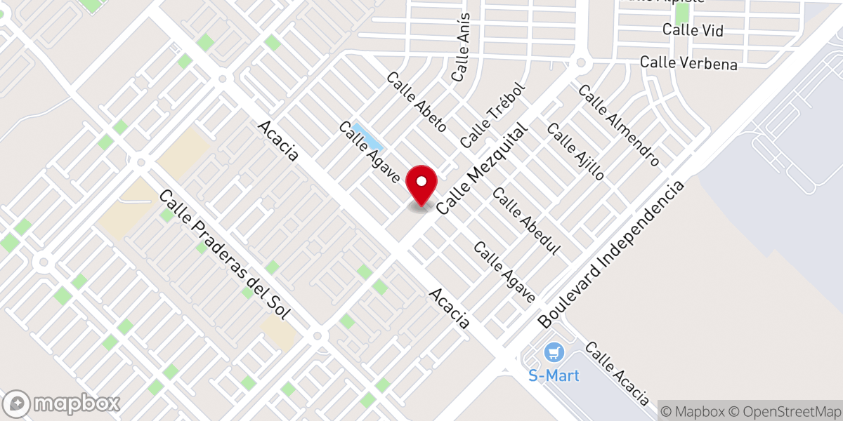 Map showing location of Templo Cristiano Evangelico Camino al Cielo