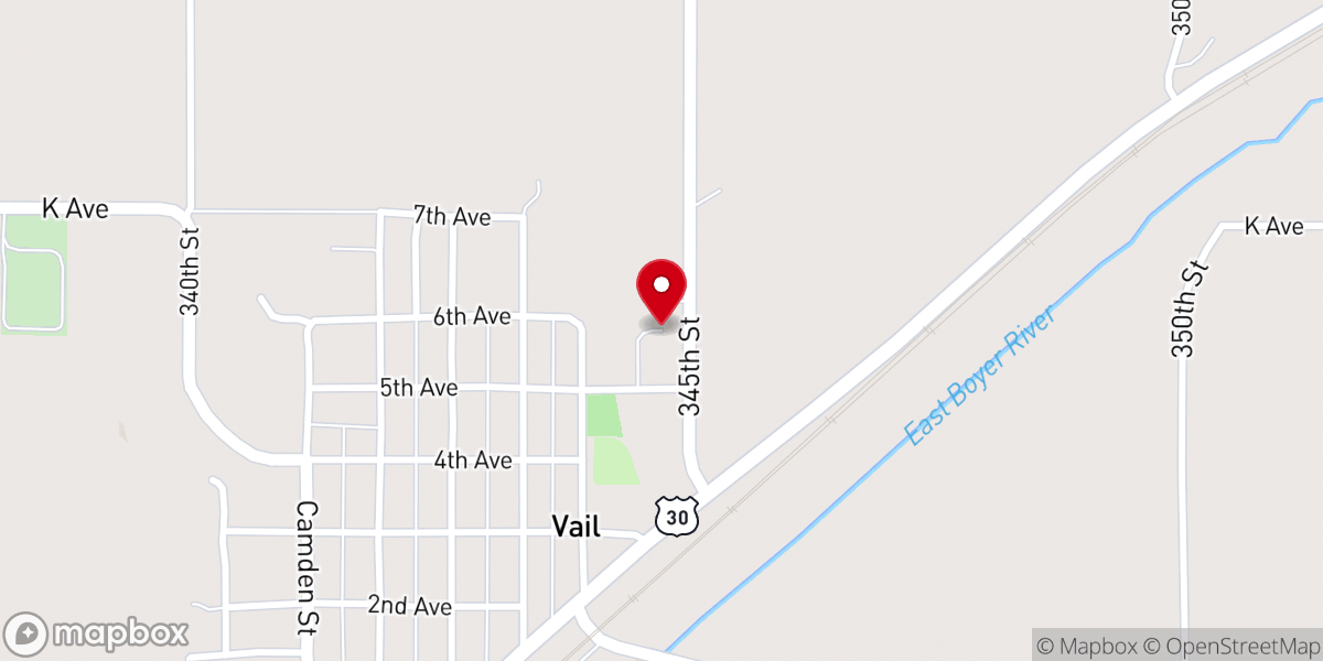 Map showing location of Saint Anns Catholic Church