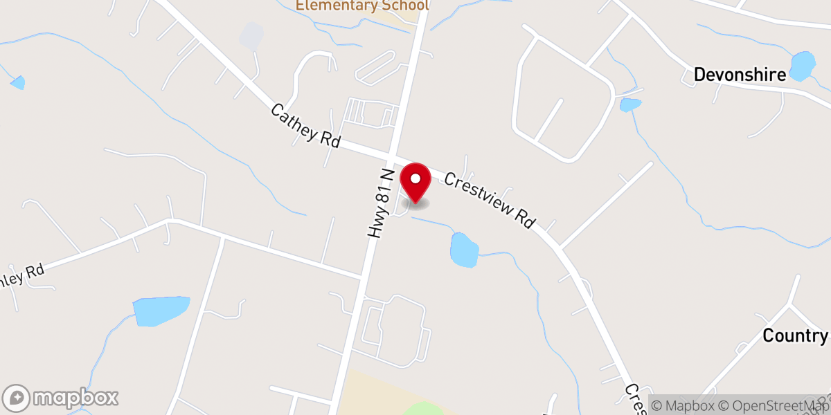 Map showing location of Christ Church EPC