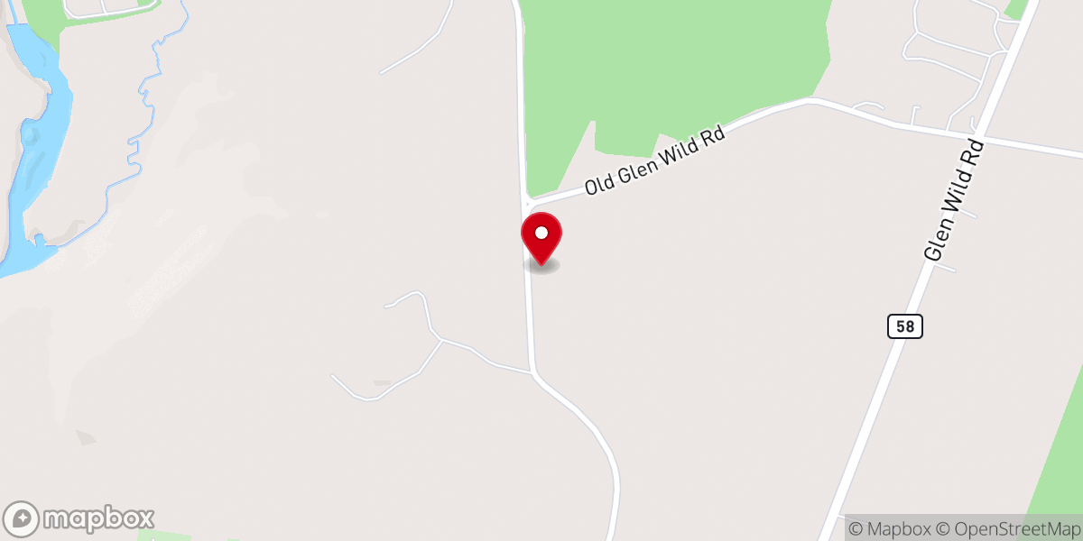 Map showing location of Glen Wild Methodist Church