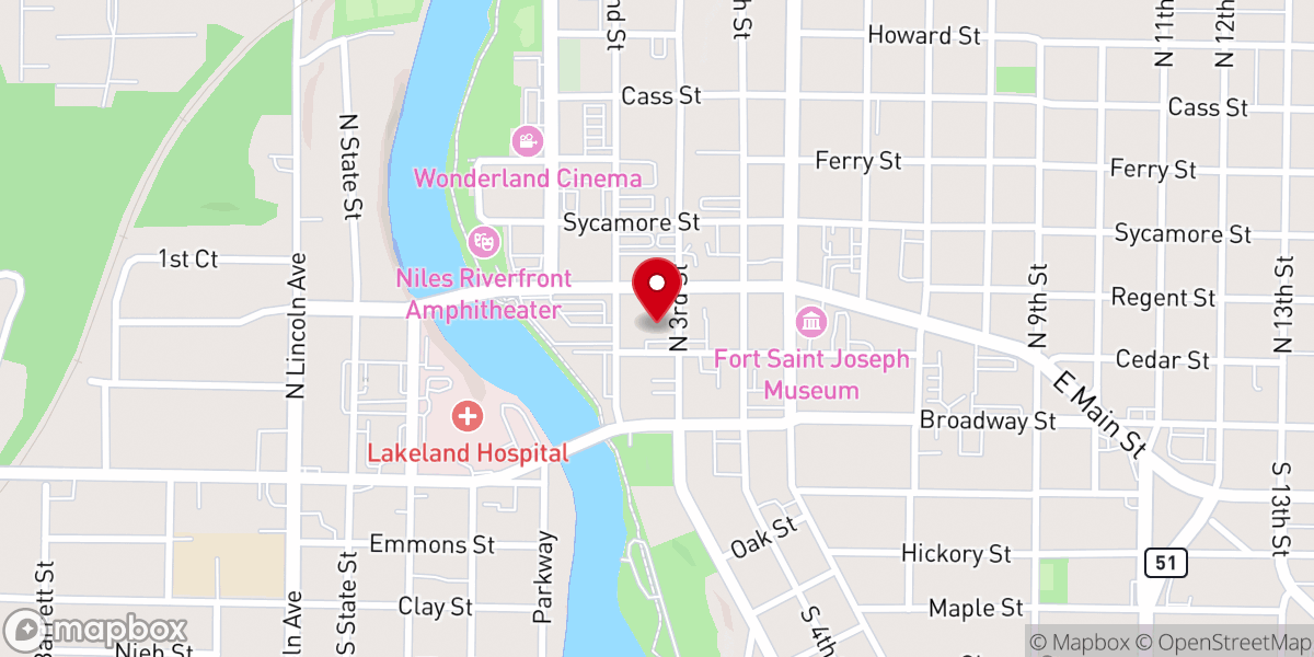 Map showing location of The Commons at East Gate Life