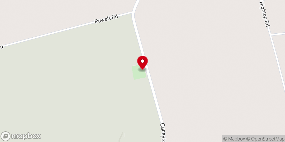 Map showing location of Auburn Methodist Church