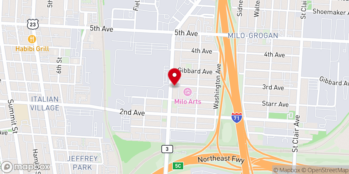 Map showing location of Mount Nebo Baptist Mission