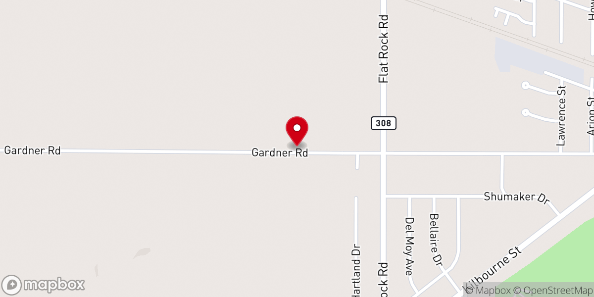 Map showing location of Providence Baptist Church