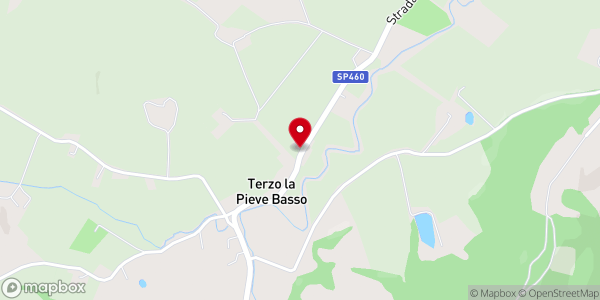 Map showing location of Frazione Terza La Pieve