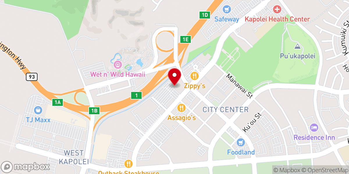 Map showing location of Consolidated Theatres Kapolei