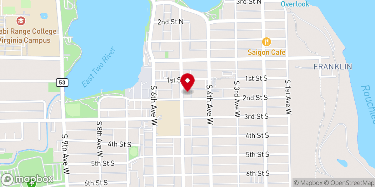Map showing location of Hope Community Presbyterian Church