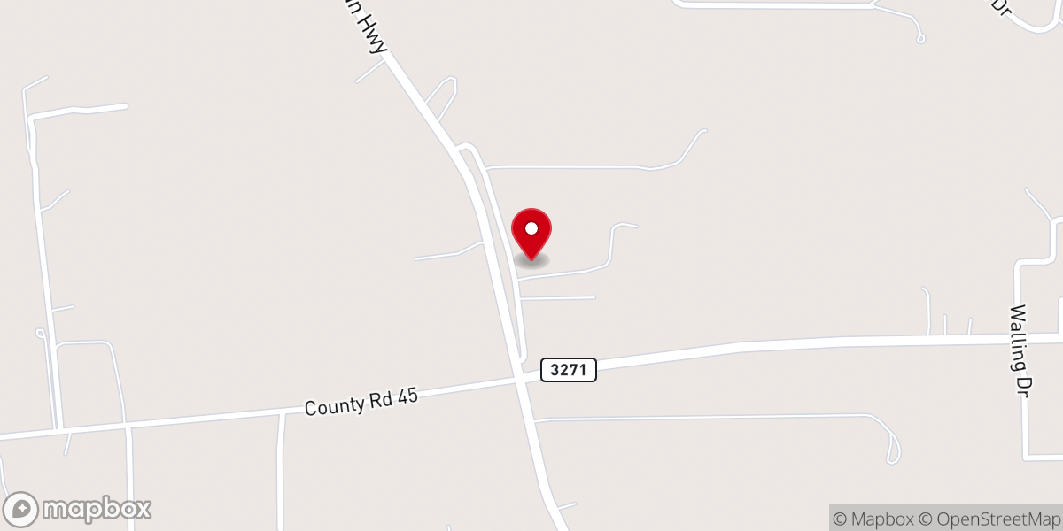 Map showing location of Rosedale Baptist Church
