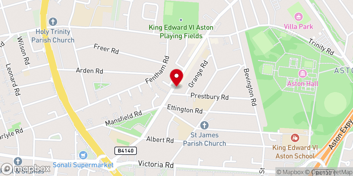 Map showing location of Sacred Heart Catholic Church