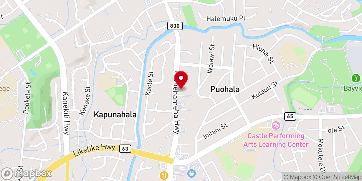 Map showing location of St Mark Lutheran Church