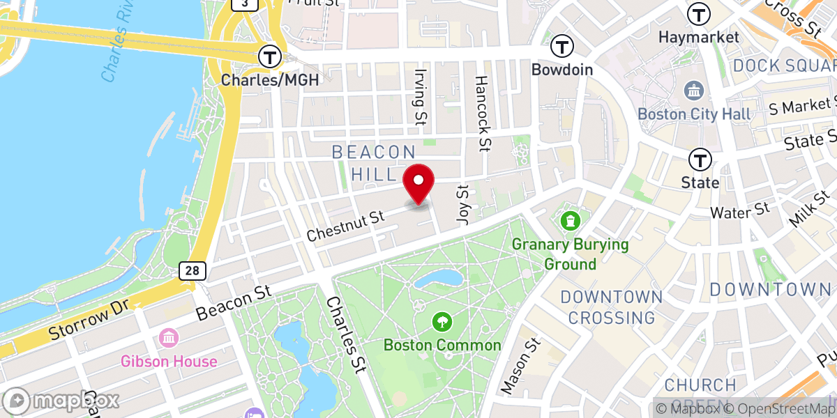 Map showing location of Beacon Hill Friends Meeting