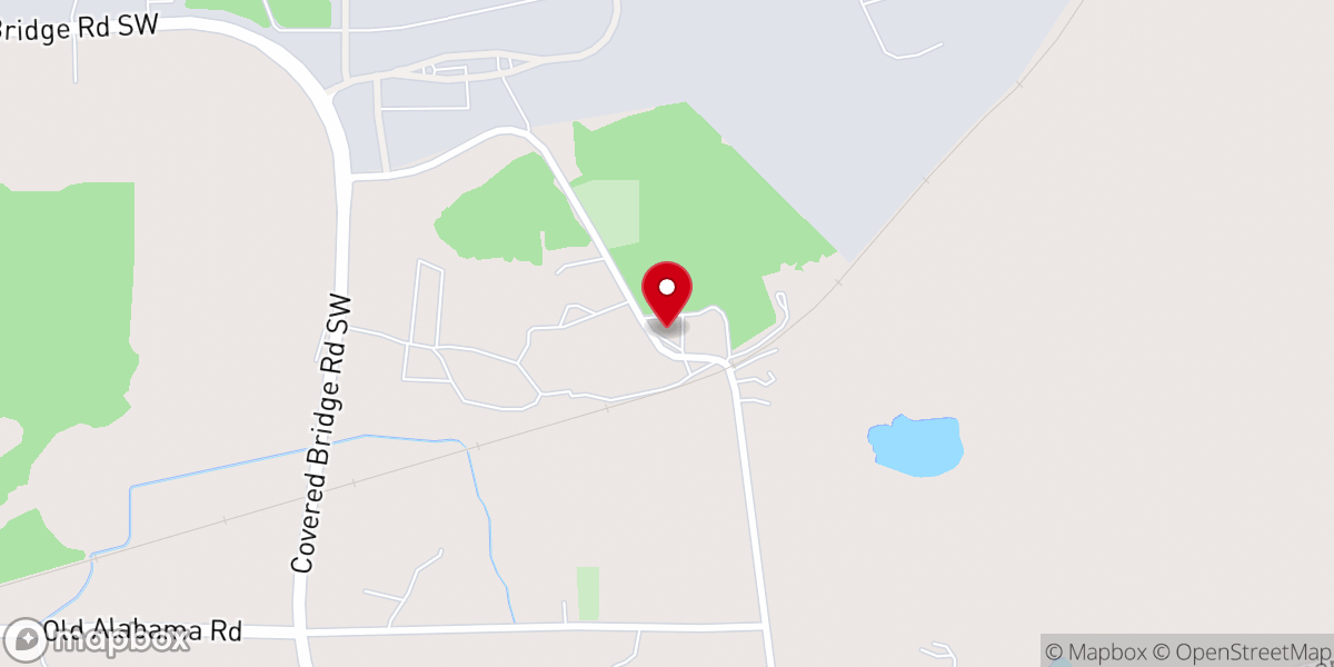 Map showing location of Brandon's Chapel Baptist Church