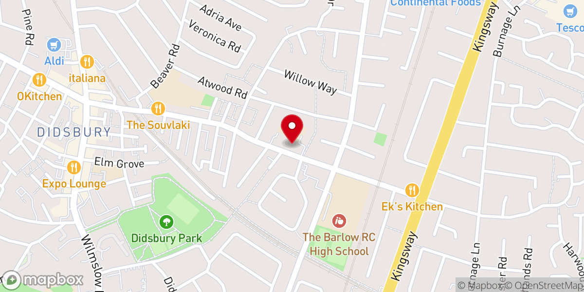 Map showing location of St Catherine of Siena Catholic Church