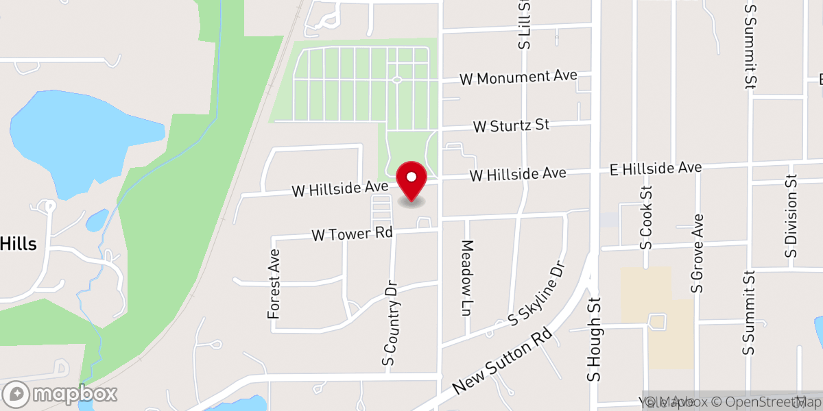 Map showing location of St Matthew Lutheran Church