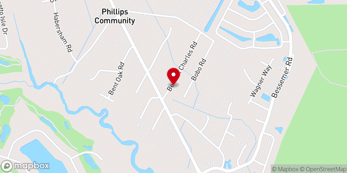 Map showing location of House of Prayer Pentecostal Holiness Church