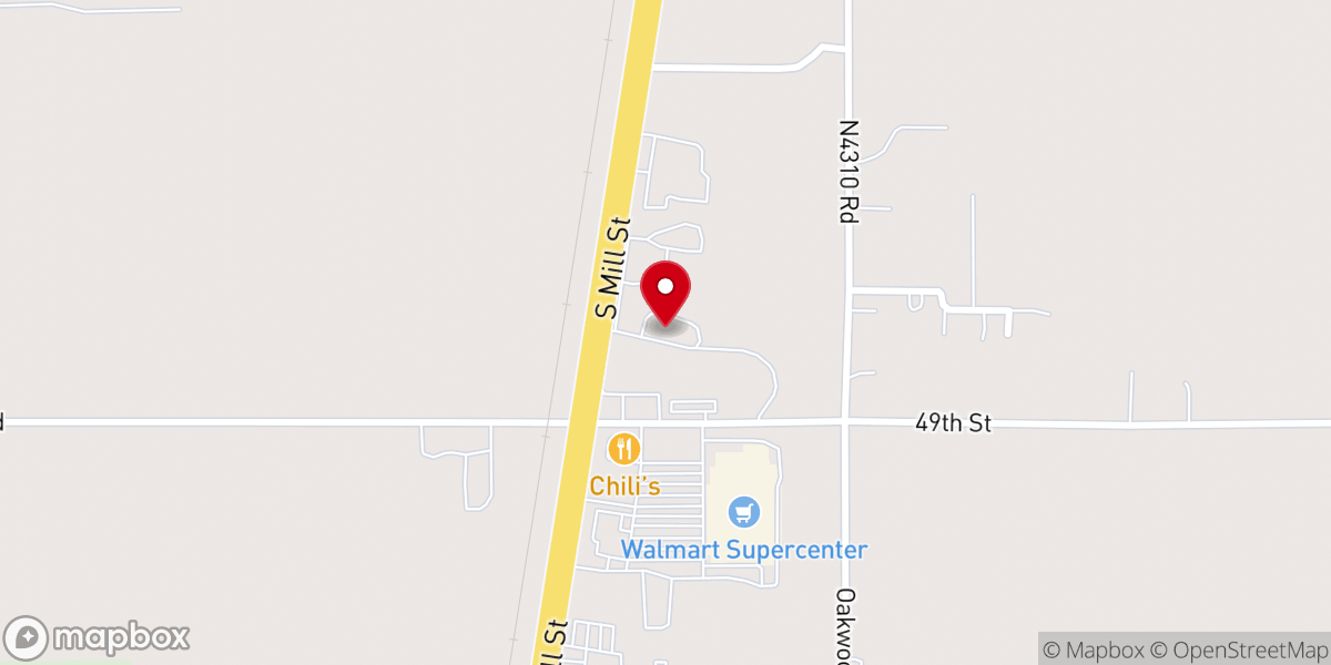 Map showing location of Chupp Implement Co